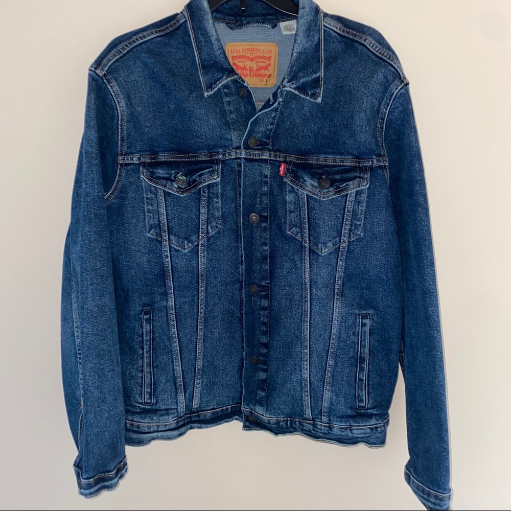 Levi’s Blue Mens Trucker Jacket Great Quality Size Large